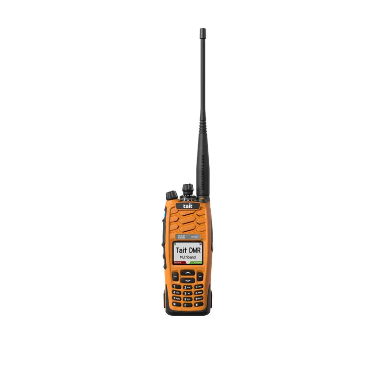 Collection of Tait TP9770 orange Radio front in a gallery layout